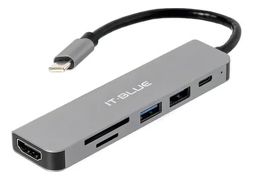 Hub USB-C 6 em 1 It-Blue LE-4137