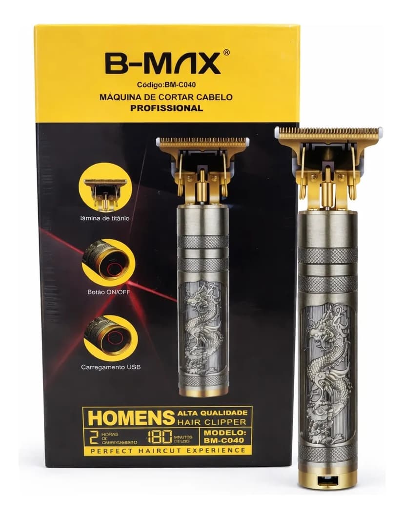 Máquina de Cortar Cabelo B-Max BM-C040