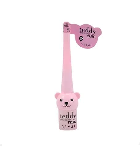 Delineador Líquido Preto Teddy Vivai