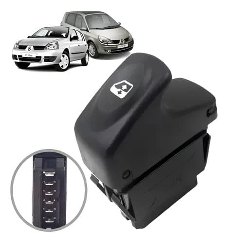 INTERRUPTOR VIDRO CLIO 6 PINOS