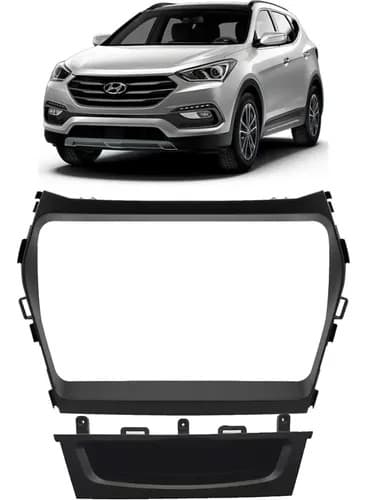 MOLDURA 9 HYUNDAI SANTA FE G3 13/18 - PRETA
