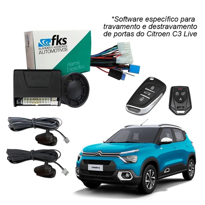 Alarme Automotivo Específico C/chave Canivete C3 Live 23/25