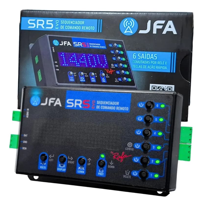 Voltimetro Sequenciador Remoto Sr5 Evolution Jfa Com Display