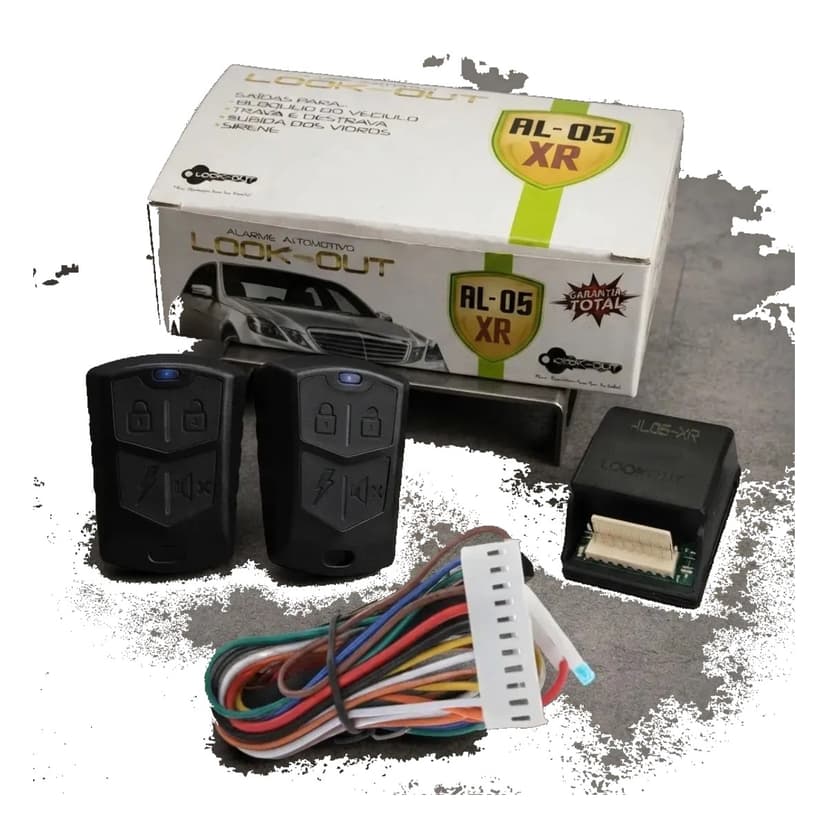 Alarme Automotivo Universal Lookout AL-05XR Com Controle e Função Anti-Assalto