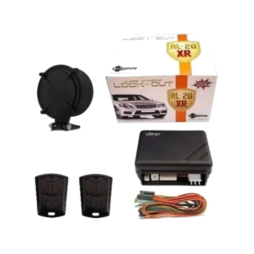 Alarme Automotivo Lookout AL20XR 12V Universal com Função Pânico e Sirene