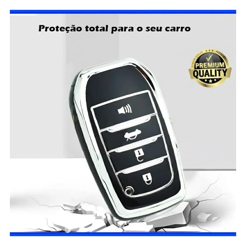 Capa Protetora de TPU para Chave Toyota SW4 e Hilux SRV, SRX e Diamond